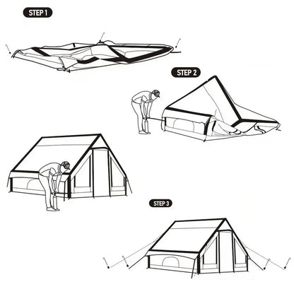 Cotton  Air Tent for Outdoor Camping Inflatable Camping Tent