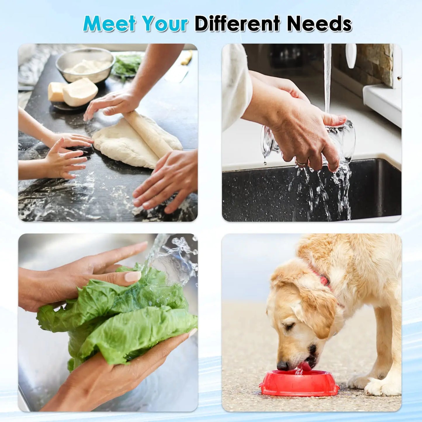 ALTHY Faucet Tap Water Filter Purifier System, Reduces Lead, Chlorine & Bad Taste NSF Certified 320-Gallon Kitchen