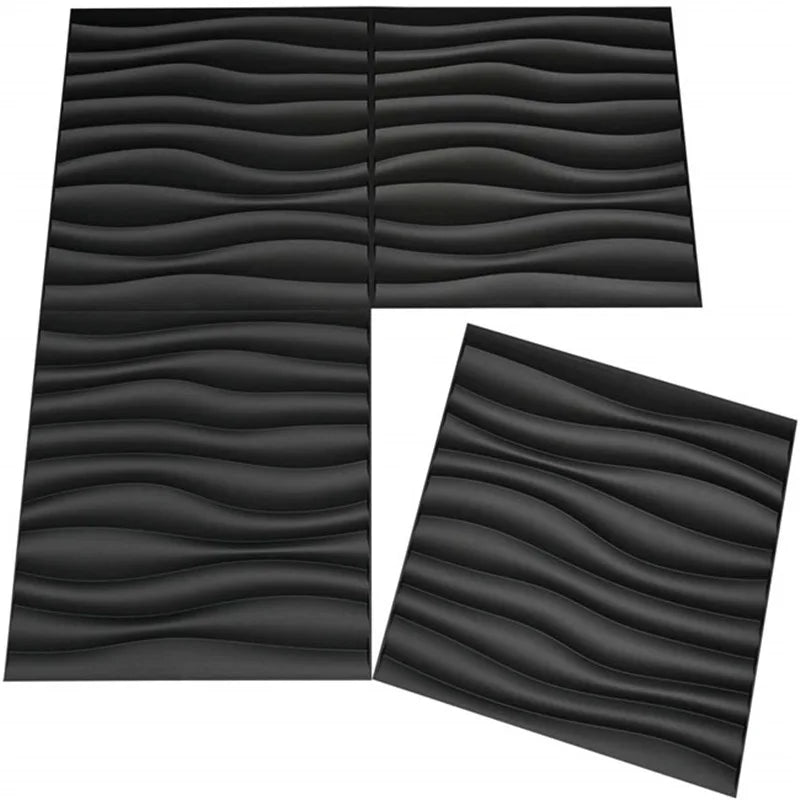 Irini Waterproof Fireproof ECO-Friendly Paintable 3D PVC Wall Panels Geometric Pattern Modern Design for Living Room Household
