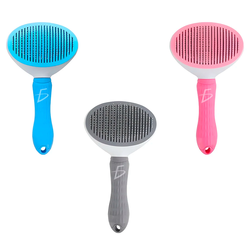Convenient Plastic Bristle Brush for Long or Short Hair