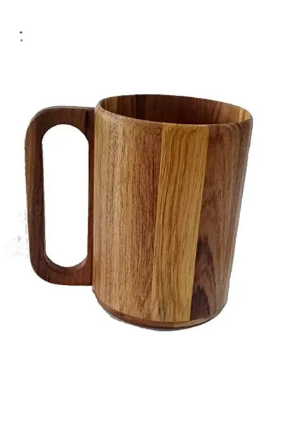 Classic Handmade Wooden Beer Tea Mug-Eco-Friendly Customizable Design Logo Custom Size Presents-CRAFT ZONE EXPORT Best Quality