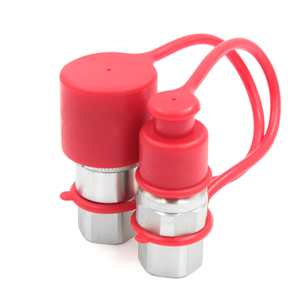 Plastic PVC Dust Cap for Flat Face Hydraulic Quick Coupler by PDG ibma
