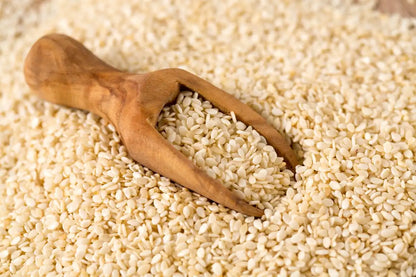 Organic Fresh White Hulled Sesame Seed 99.90 Purity Grown with Care 25 KG