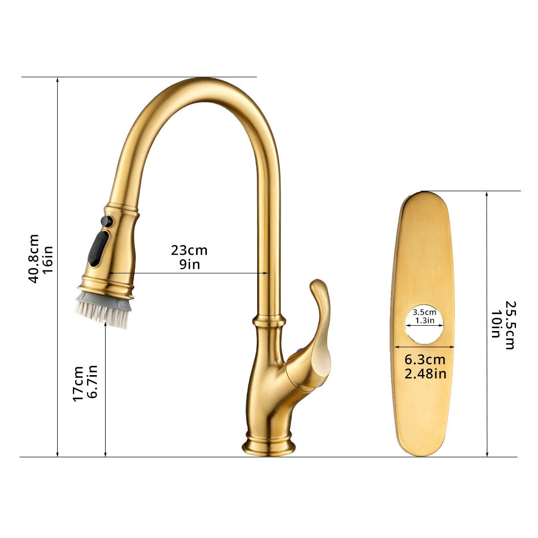 High Quality Single-Handle Modern Kitchen Faucet Commercial Home Water Tap with  Ceramic Classic Contemporary Accessories