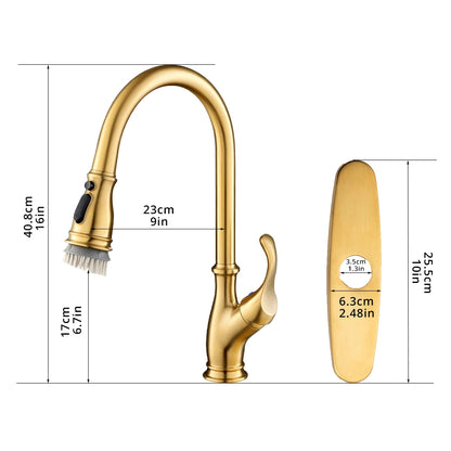 High Quality Single-Handle Modern Kitchen Faucet Commercial Home Water Tap with  Ceramic Classic Contemporary Accessories