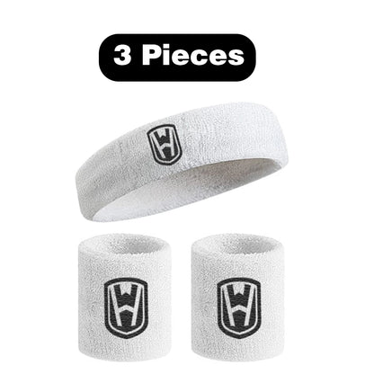 WOSWEIR-Cotton Athletic Headband Elastic Sweatbands Women Men Basketball Sports Gym Fitness Sweat Band Volleyball Tennis