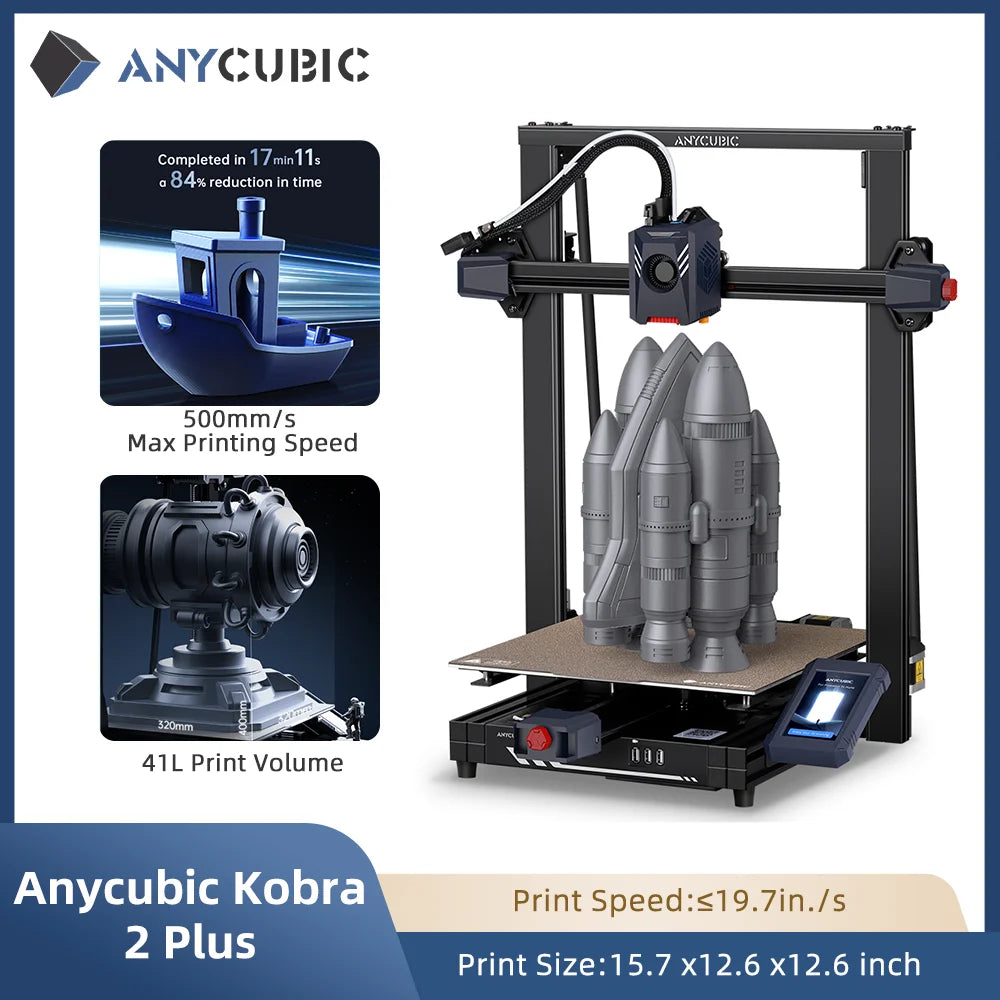 Anycubic 5X 10X Faster Kobra 2 Max Neo Pro Impresora Diy Anycubic Fdm Imprimante Impresora 3d Printing