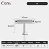New T Bar Shape Furniture Hardware Supplies Kitchen Gold Cupboard Cabinet Drawer Door Cupboard Knurled  Handles