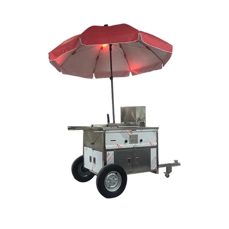Hot Sale Cheap Mobile Food Truck Mobile Bar Pizza Coffee Carts BBQ Concession Trailers Food Truck With Full Kitchen Hot Dog Cart