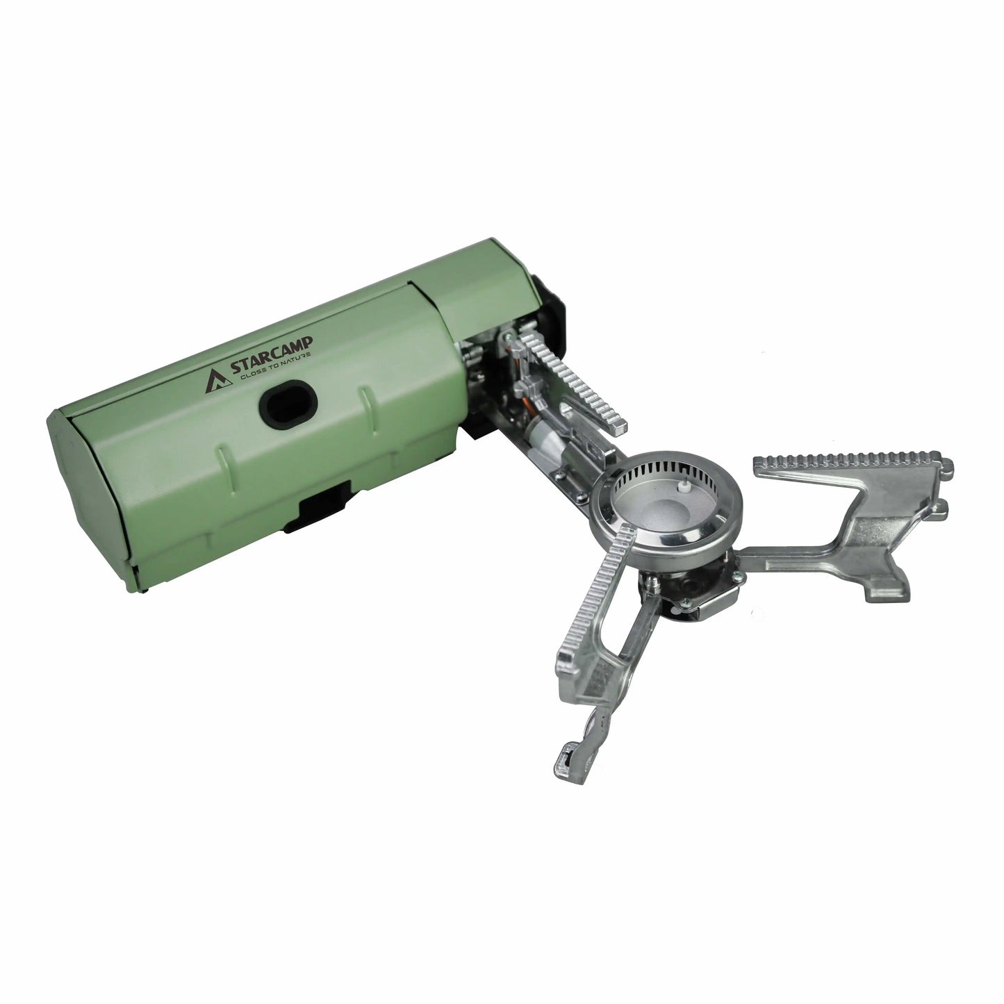 STARCAMP 2600W Portable Outdoor Camping Burner Automatic Folding Iron Butane Gas Stove Manual Application