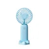 USB Portable 6-Speed Digital Display Fan Mini Handheld Large Wind Silent Desktop Cooling Gift Foldable for Household Car Use