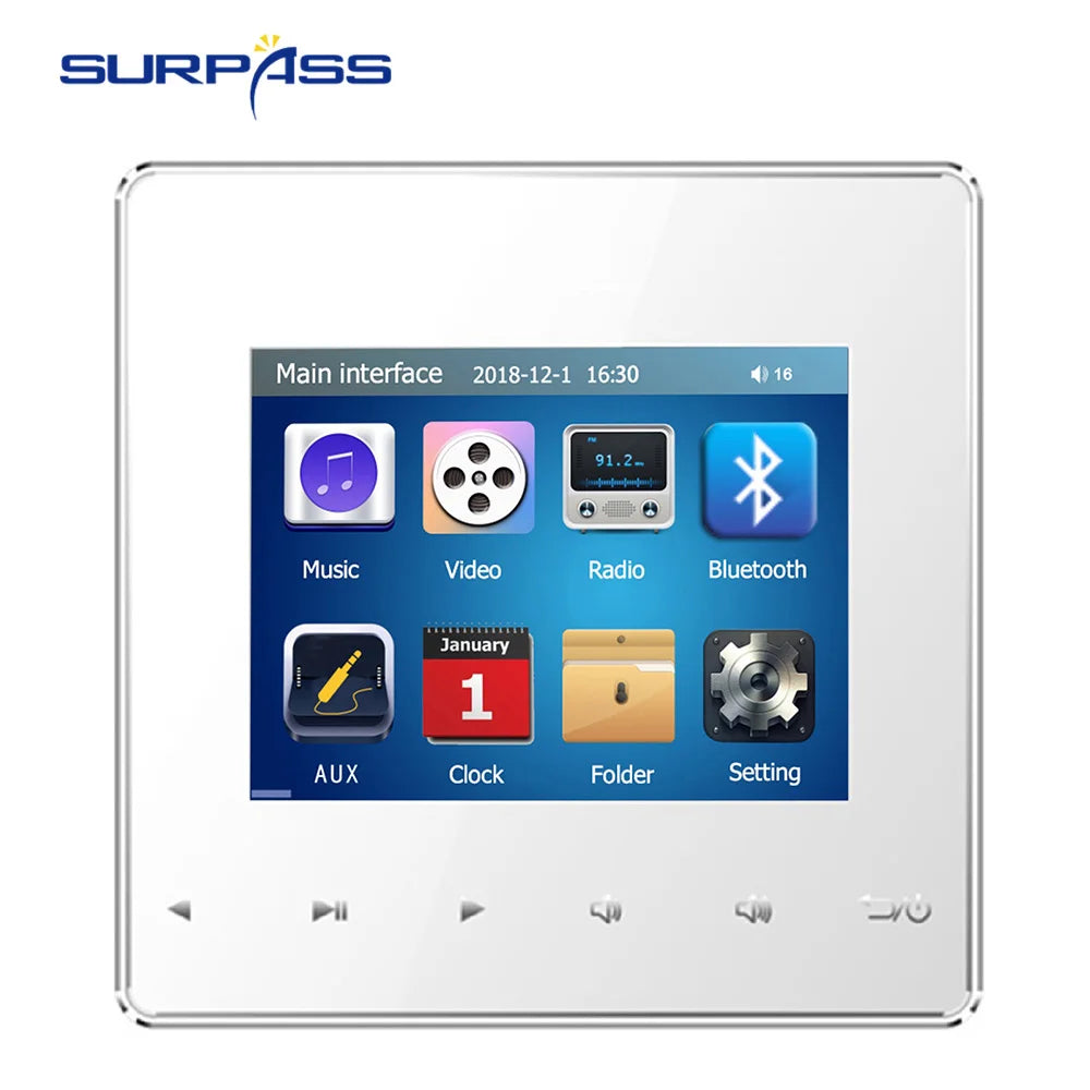 SP-PW225A  SURPASS Audio  Hotel HiFi Music Mini on Wall Installation Class D Amplifier Smart Home Pro Audio