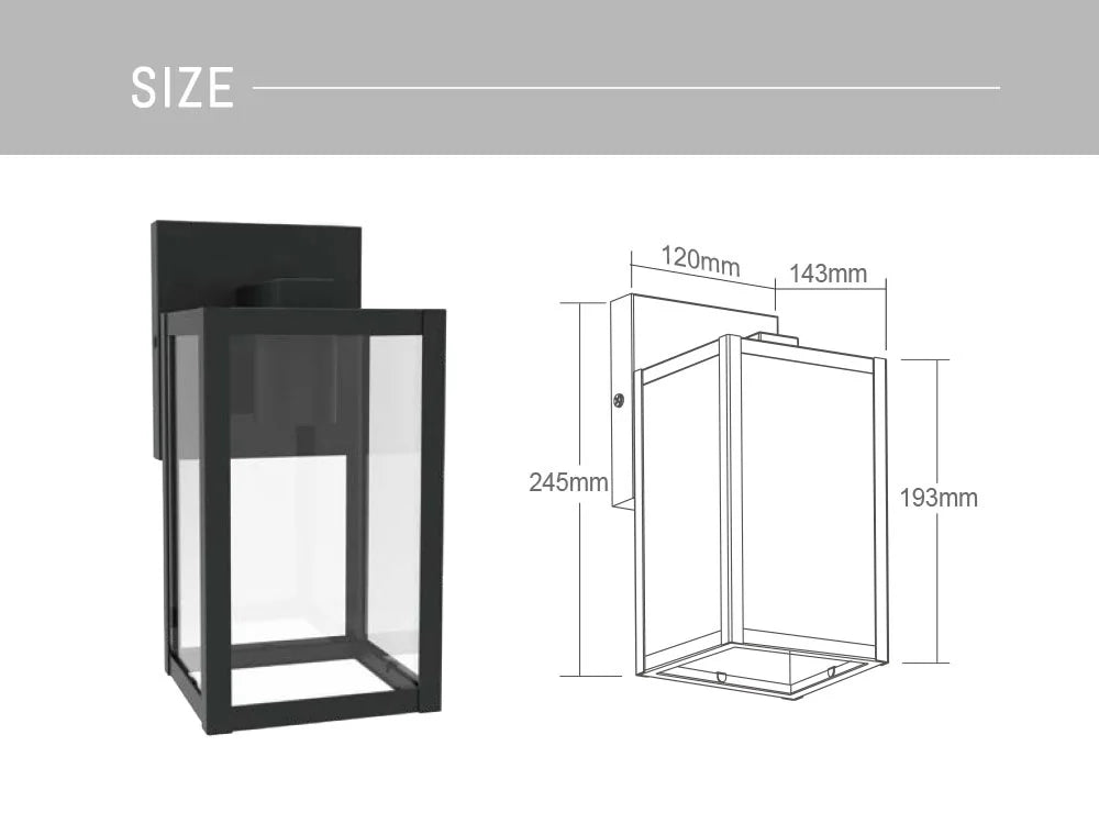 Exterior Wall Lighting 10 Inch E26 E27 Base Waterproof Aluminum Construction USA Warehouse Stock for Home Outdoor Yard