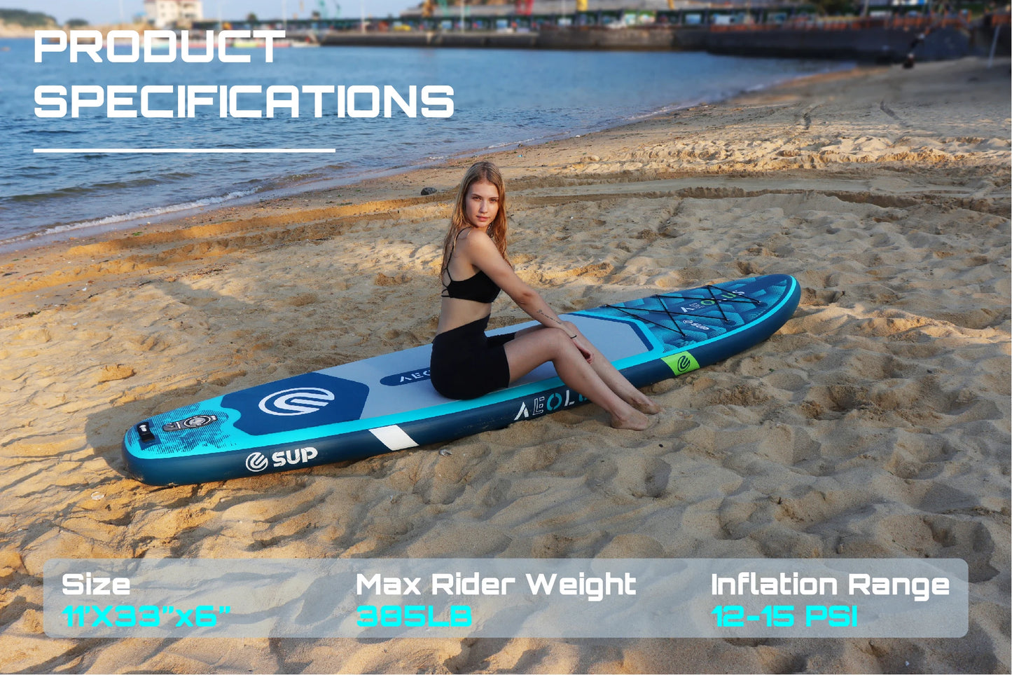 E SUP Ultra Stable 11ft SUP Sailboard 2 Fins Inflate Wind Surf Board  Cost-Effective  Waterplay Surfing