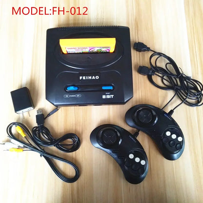 FH-012 Retro TV Video Game Console For 8bit for FC/Dendy Games with Two Gamepads support yellow game cartridge