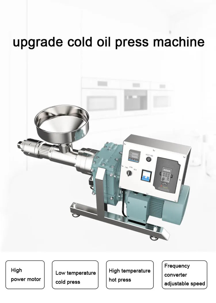 NF 100 Cold Press Oil Machine 1500W Sesame Oil Presser for Plant Raw Material