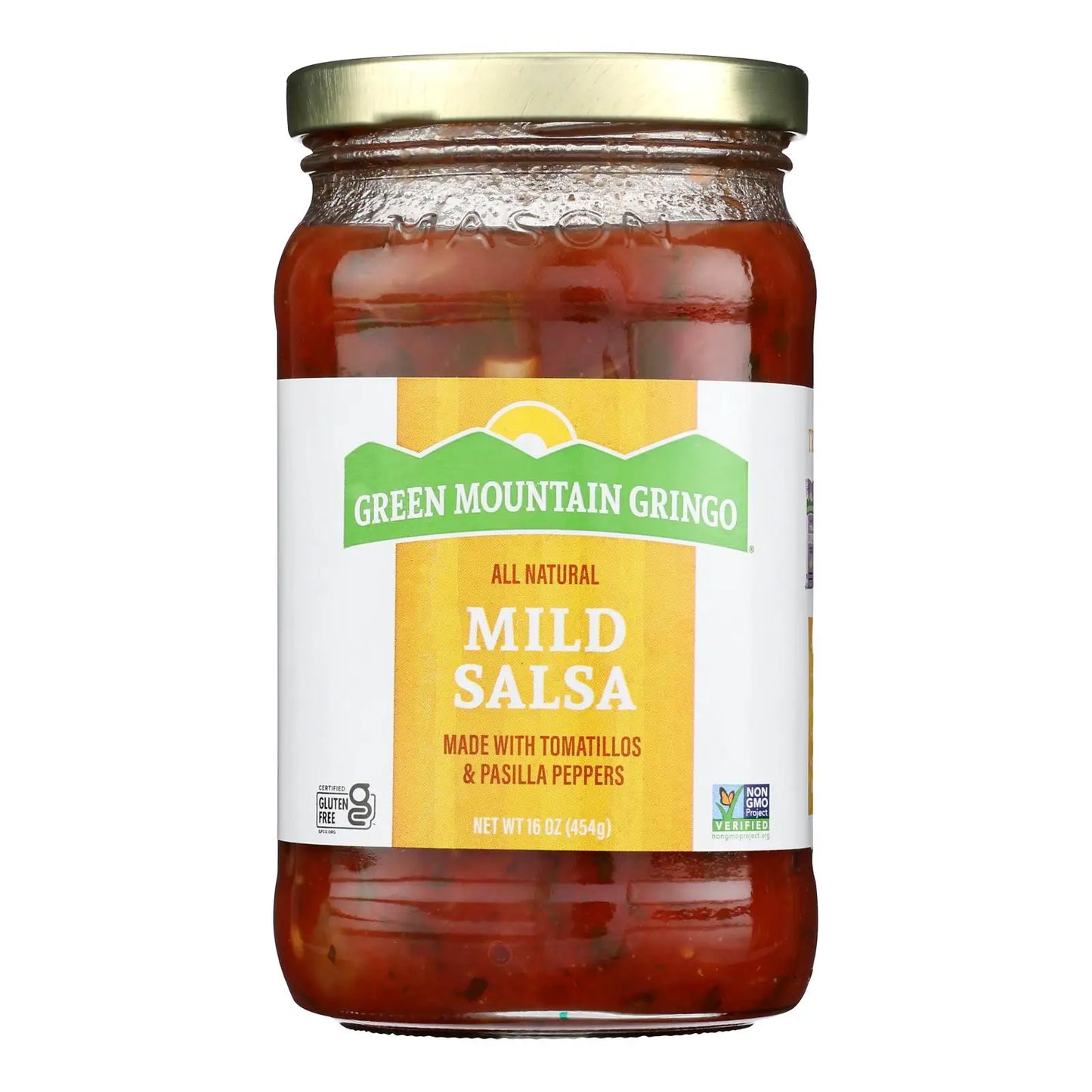 UD2 Green Mountain Gringo Mild Salsa Case of 12-16 oz Variety of Packings Bag Bottle Sachet Drum Bulk Primary Ingredient Tomato