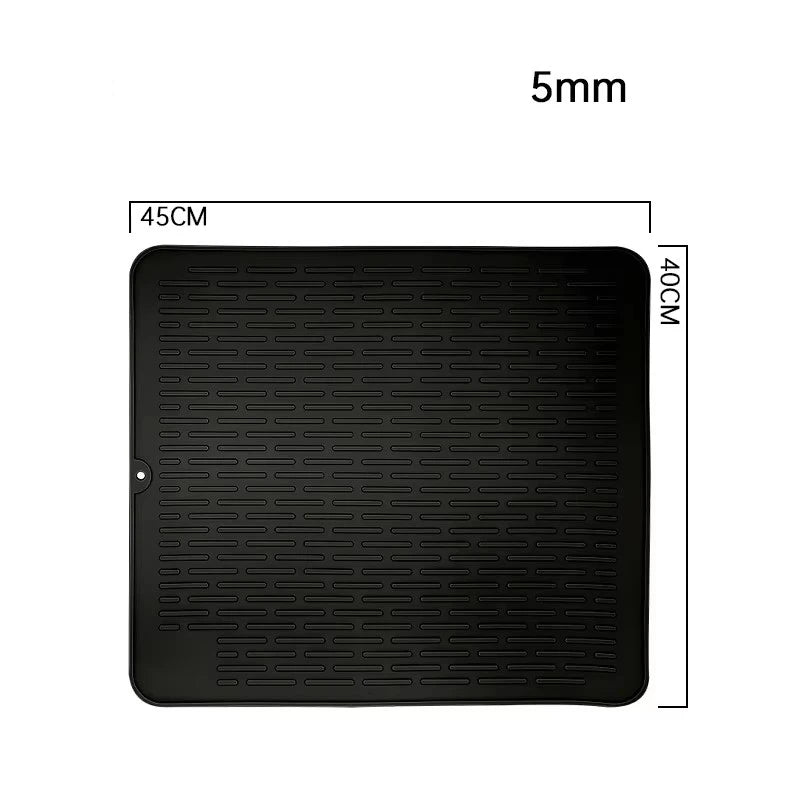 Silicone Dish Quick Bar Drying Dining Table Bath Mat Custom Logo Foldable Kitchen Large Microfiber