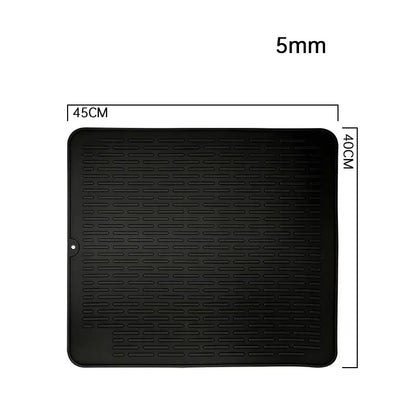 Silicone Dish Quick Bar Drying Dining Table Bath Mat Custom Logo Foldable Kitchen Large Microfiber