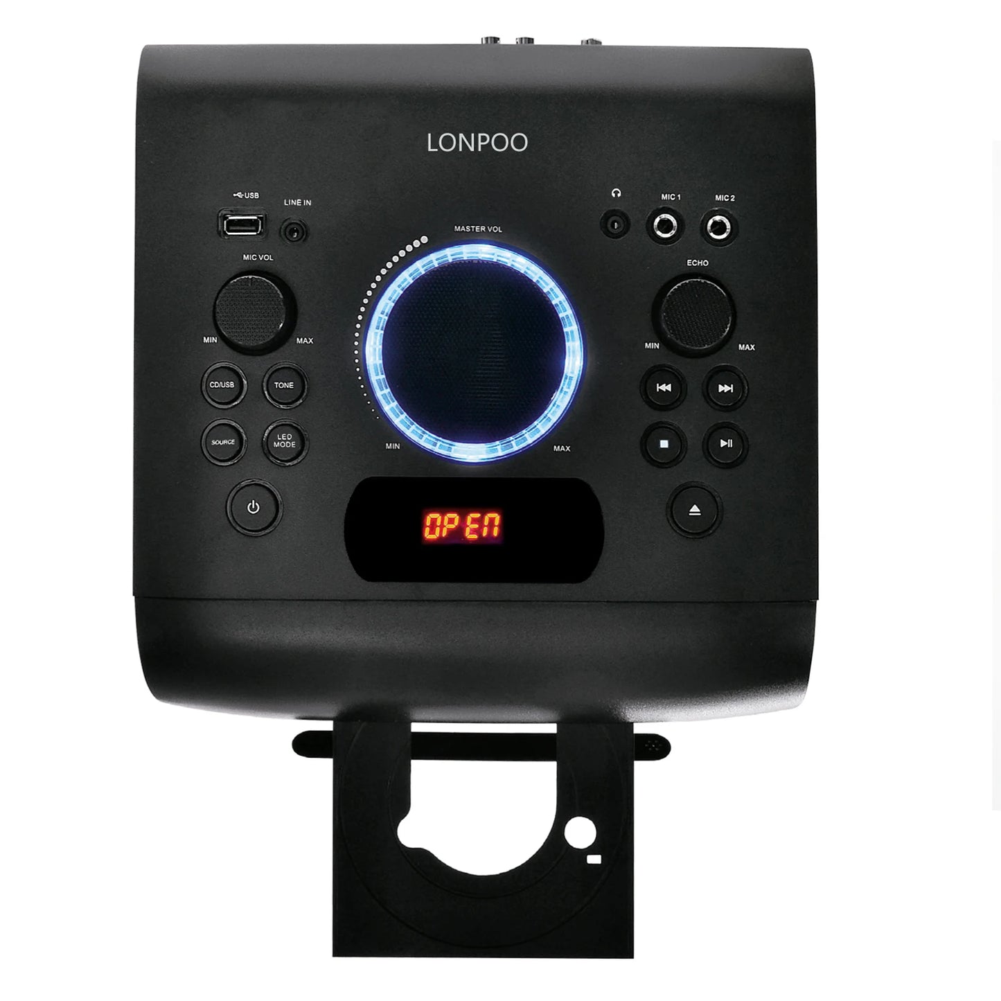 6.5 Inch Audio Player Karaoke DJ Portable Speaker Sound Box with Changing LED Light