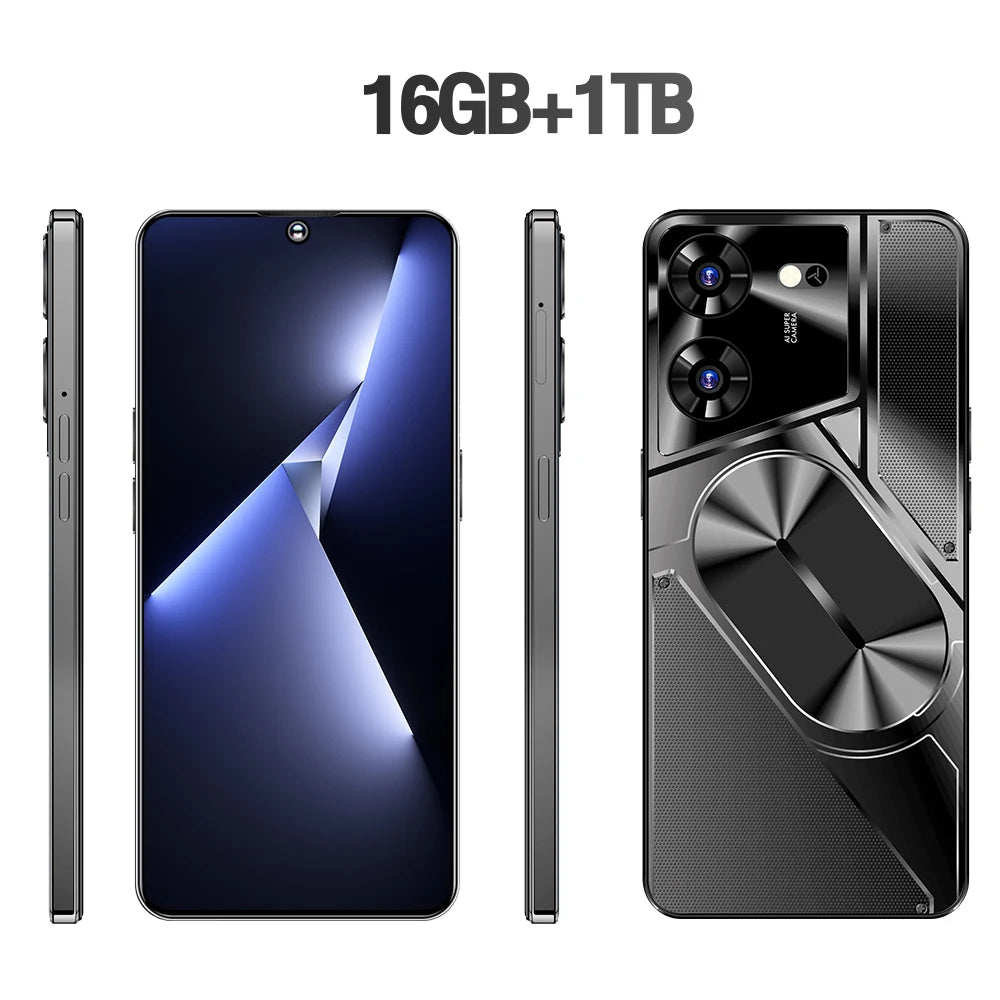 New Product 7.3 Inch 16GB+1TB 6800 MAh 5G Smartphone t Echno Phone Original Povo 5 Pro Mobile Phone Android 13.0 Telephone