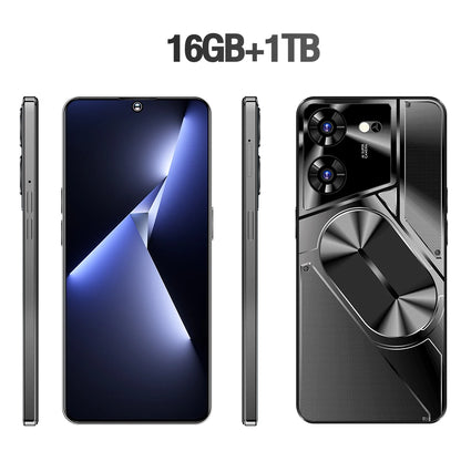 New Product 7.3 Inch 16GB+1TB 6800 MAh 5G Smartphone t Echno Phone Original Povo 5 Pro Mobile Phone Android 13.0 Telephone