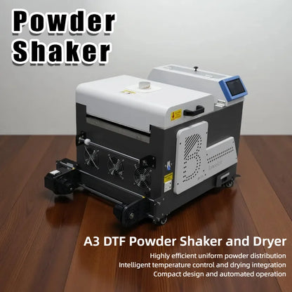 Lancelot M1630 Pro A3 DTF Printer with Automatic Powder Shaker Dryer System Holiday Mode Auto Cutting for T Shirt Printing