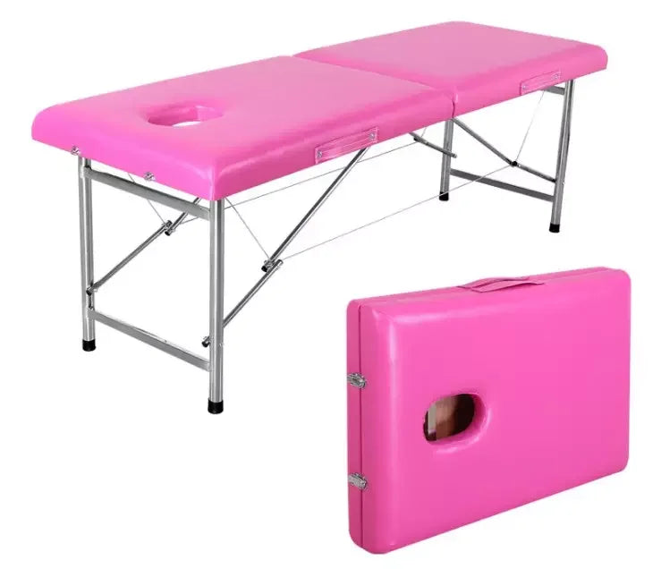 High Quality Portable Collapsible Spa Moxibustion Bed Massage Table Modern Design for Beauty & Tattoo Hot Sale Metal Material