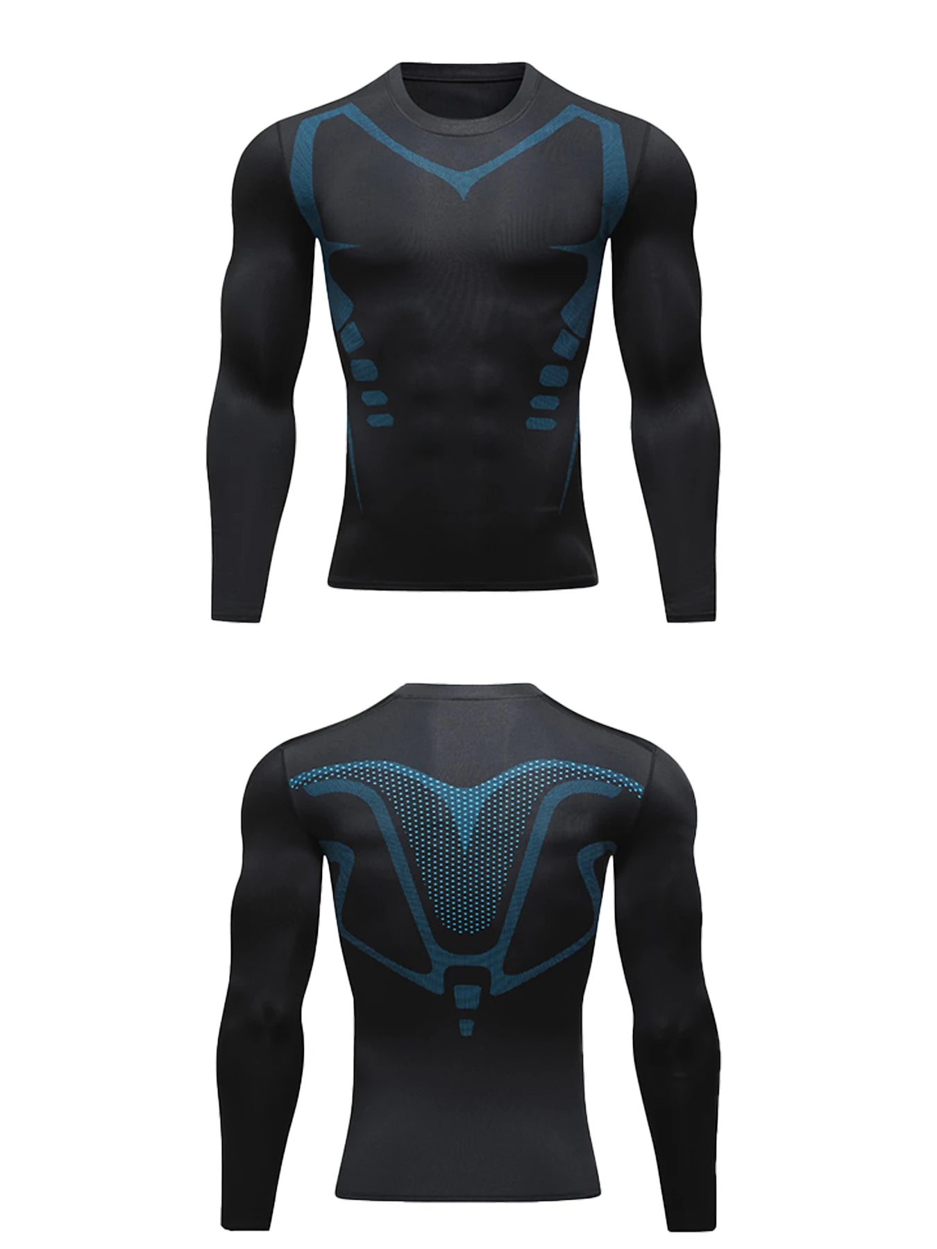 USA Warehouse 3 Pack Long Sleeve Thermal Shirts for Men Fleece Lined Soft Thermal Underwear Cold Weather Warm Base Layer