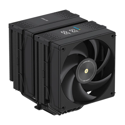 COOLLEO P60T DIG BK Two-Tower Computer Case Air Cooler 6 Heat Pipes CPU Cooling LGA115X/1200/1700/1851 for Ryzen AM4/AM5 275W