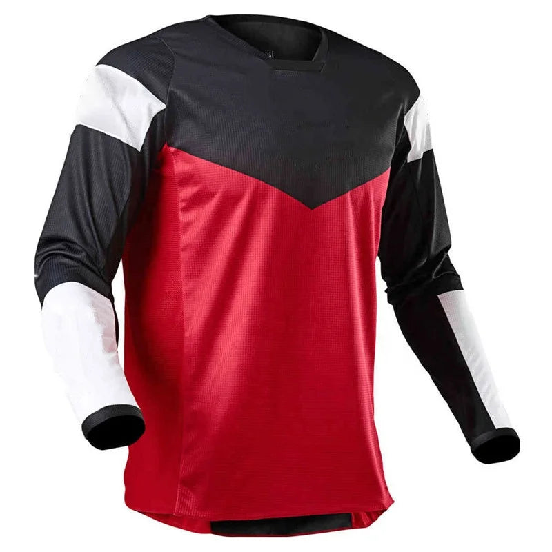 Custom Summer MTB Road Motocross Shirt Men Breathable Mountain Bike Long Sleeve Racing Professional Quick-drying Cycling Jersey
