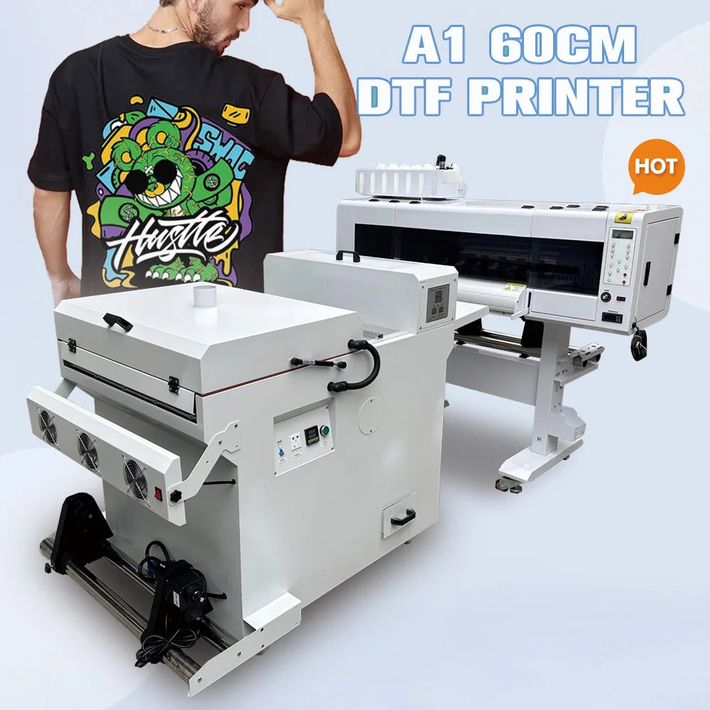 60cm Print Width DTF White Ink Printer Printing Machine I3200 I1600 Xp600 Printheads PET Film DTF Printer 60m