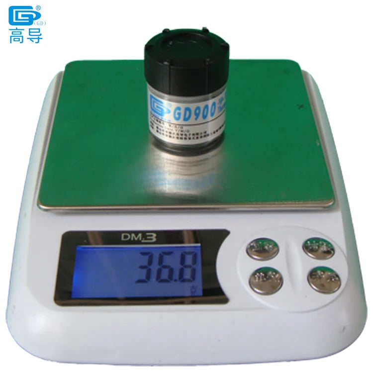 2 Pieces Net Weight 30 Grams Gray High Performance GD900 Thermal Conductive Grease Paste Plaster Heat Sink Compound Can Packing