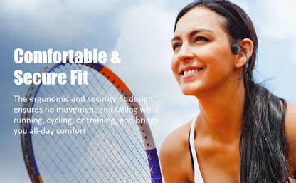 Customized Blue IPX4 V5.0 PC 8 Hour Wireless Ear Clip AI Earphones  Headphones Headset for Waterproof  Special