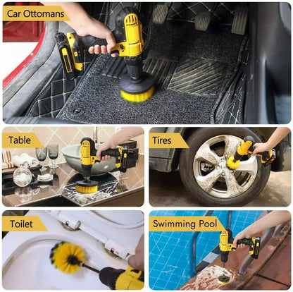 US Local Stock Ships in 24H 22pcs-set All Purpose Cleaning Kit Electric Drill Brush Attachment Set Power Scrubber Cleaning Tool