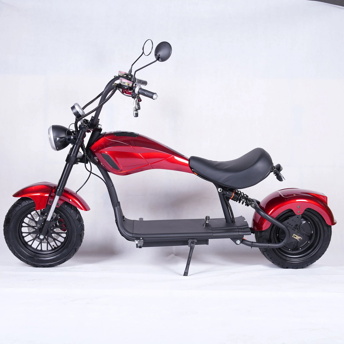 Wide Fat Tire Off Road E Scooter Adult Electric Motorcycle Hydraulic Front Fork Dual Brake Outdoor Travel Mobility Moped