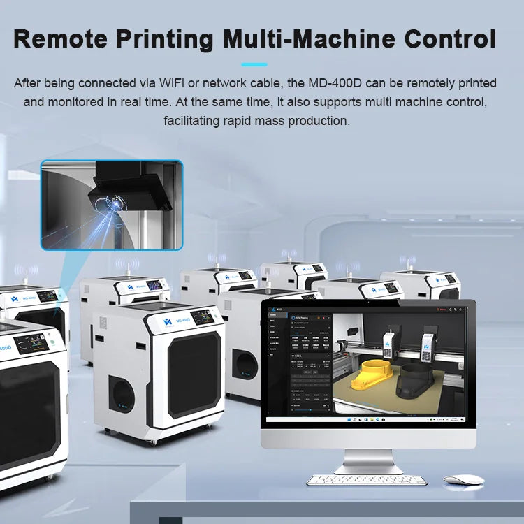 Mingda MD-400D Large Format IDEX 3d Printer for Aerospace, Medical Accessories