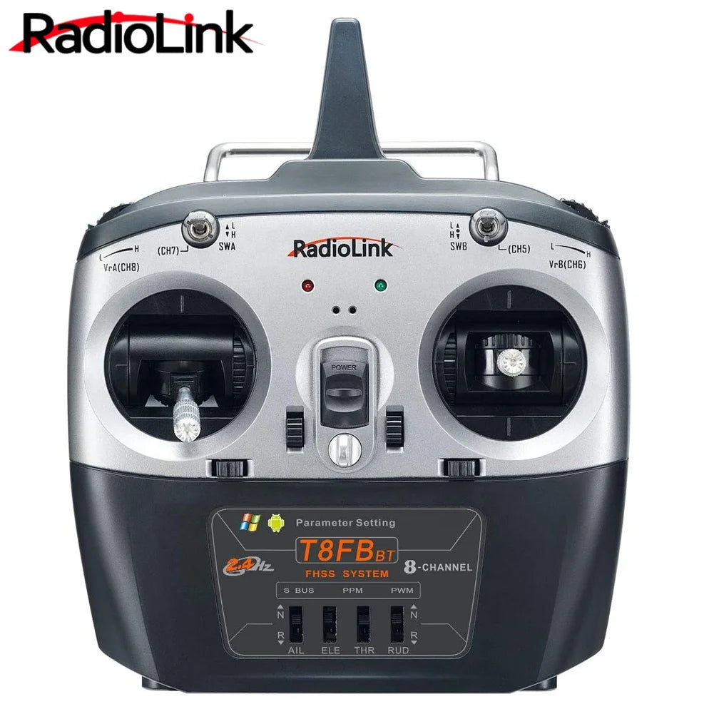 Radiolink T8FB 2.4ghz 8 Channels RC Radio Transmitter and Receiver R8EF Dual Stick Remote Controller for Airplane Boat Car Robot