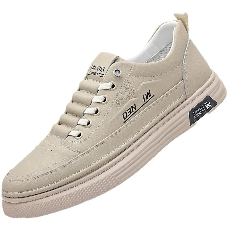 Trends Men Spring Casual Lace-Up Sneakers Round Toe Mesh Lining Rubber Outsole Anti Slippery Court Shoes