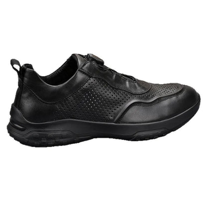 Men's Genuine Leather Sport Shoes Round Toe Breathable EVA Midsole Rubber Outsole Summer Casual Walking Shoes