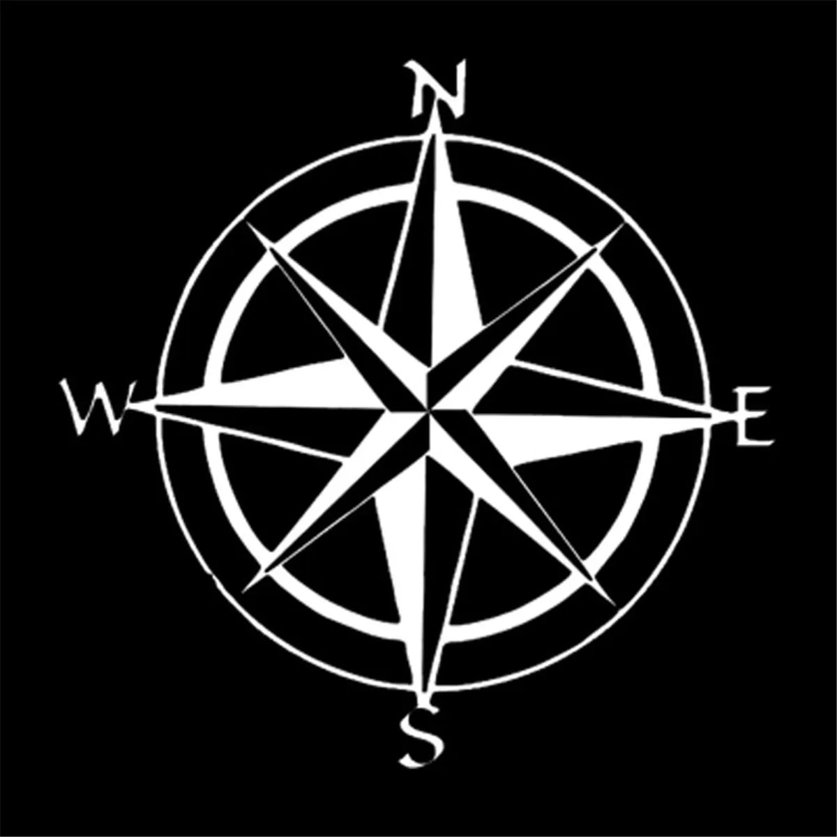 Compass Car Compass Stickers Laptop Vinyl Decal Notebook Car Truck Decor Vinyl Sticker Gift Die Cut Decals Latop Window Glass