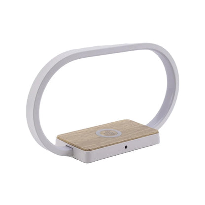 Geagood 3-step Dimmable Bedside Night Desk Light LED Modern Table Lamp With Wireless Charger Speaker