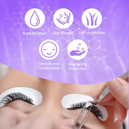 VEYES Cotton Herbal Under Eye Mask Gel Patches for Eyelash Extensions