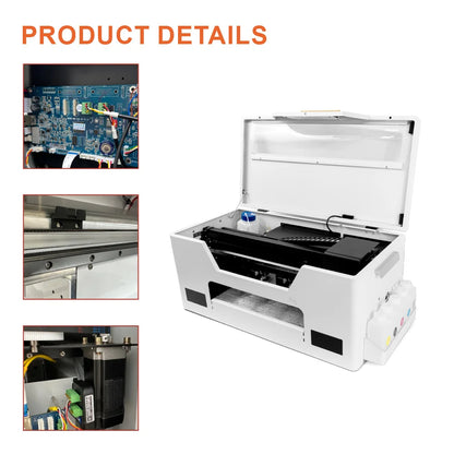 Free Shipping Fast Speed Uv Printer Crystal Stickers Digital with 3 Heads Desktop Small ab Film Wood Glass Uv Dtf Printer