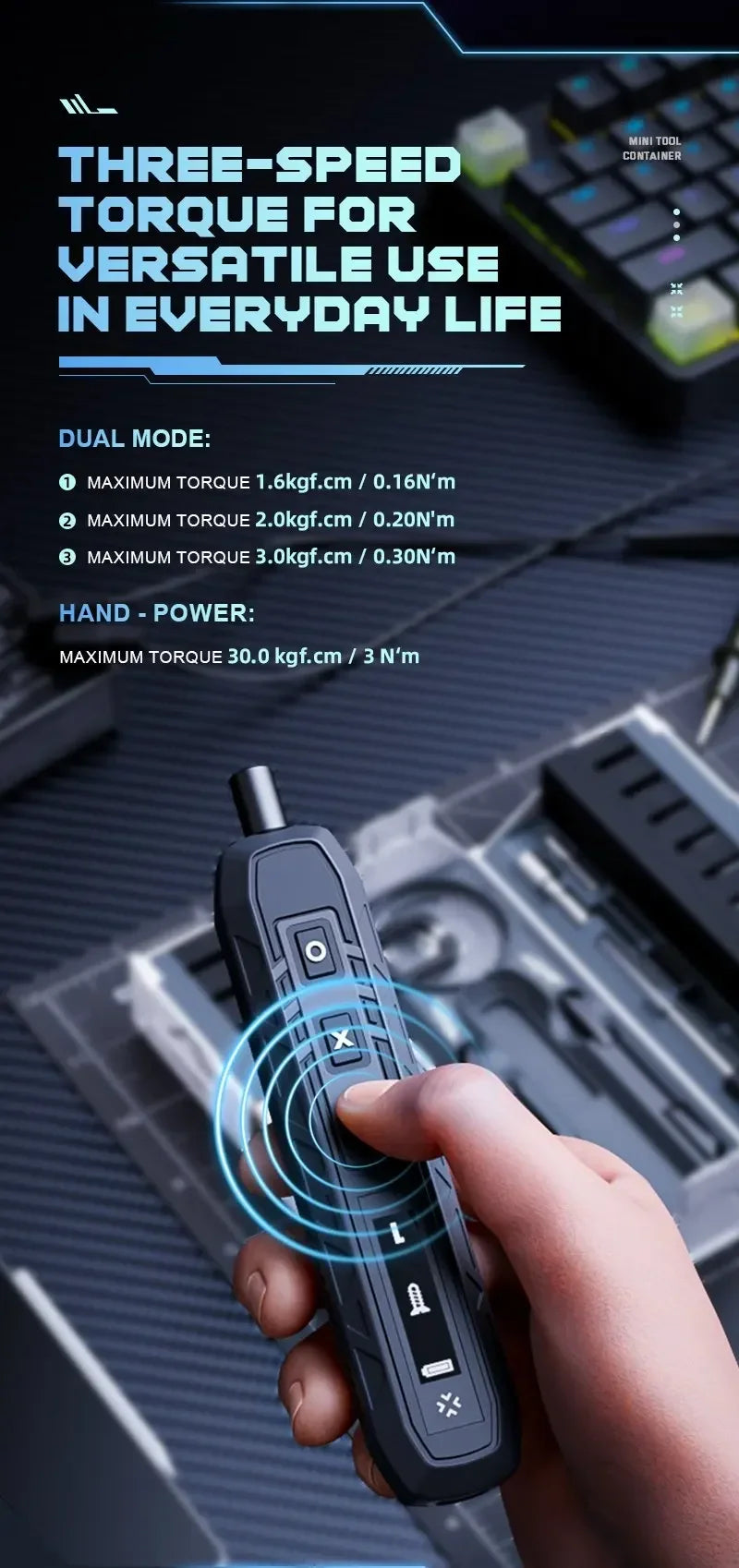 JAKEMY JM-8193 180-in-1 Electric Mini Precision Screwdriver Toolkit Multifunctional for Repair Phone Camera Mini Electronics