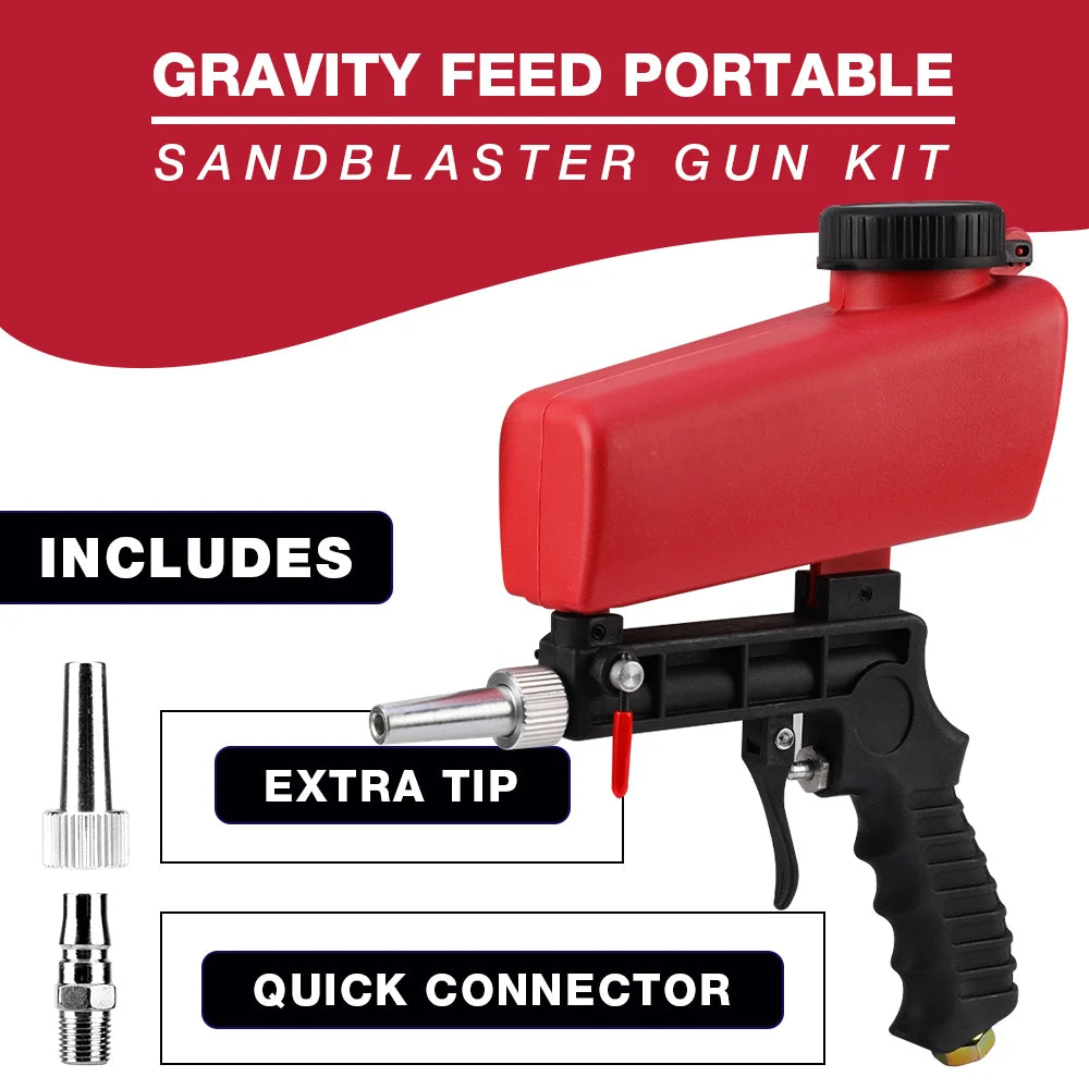 Customizable OEM Hand-Held Pneumatic Blasting Sanding Machine Rust Preventive Iron Removal Tool for Glass Mirror Etching