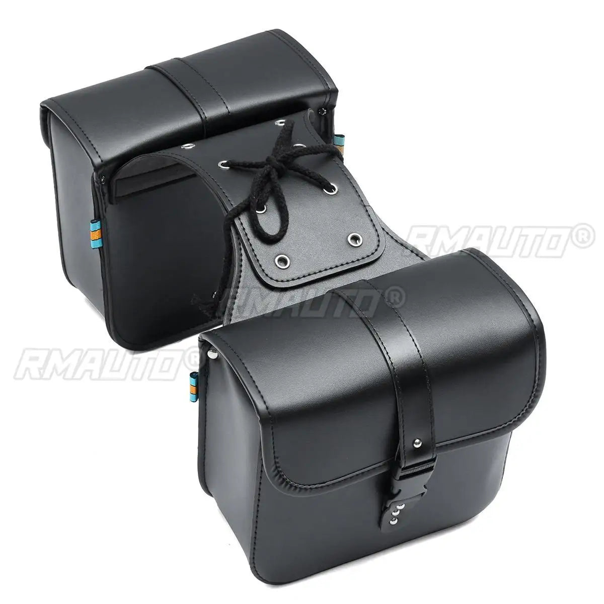 2PCS Universal Motorcycle Saddle Bags Side Storage Luggage Bag Fork Tool Pouch Racing Race Moto Travel Bags Waterproof Saddlebag