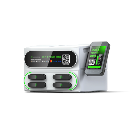 Commercial Alugue De Bajie Charging Power Bank 4- Stack Sharing Power Bank Power Station with Pax Mobile Phone Charging Kiosk