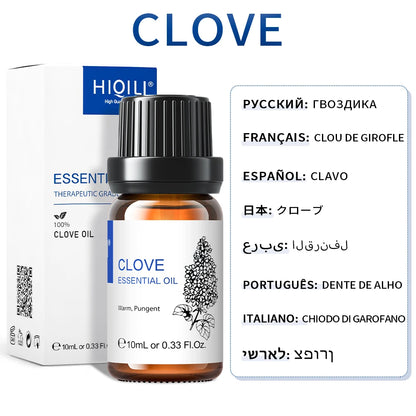 HIQILI Best Essential Oils ,100% Pure Nature for Aromatherapy | Humidifier, Massage,Diffuser, Skin & Hair Care,Perfume DIY-10ML