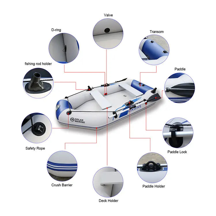 Hight Quality  Exciting Outdoor Sport Inflatable Boat Drifting Rafting Boats With Removable Aluminium Seat for Sale